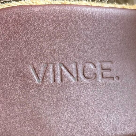 Vince Suede Solana Platform Espadrille Wine Red Sandal Size 7.5 - Picture 9 of 10